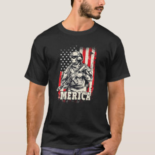 Vintage amerikanische Flaggensoldaten von Merica a T-Shirt
