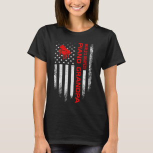 Vintage amerikanische Flaggenwelt S Tokest Piano G T-Shirt