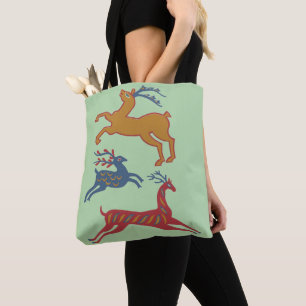 Vintage Amerikanische Folk Art Hirsche in Sonderfa