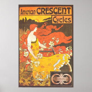 Vintage amerikanische Halbzyklen Ad - GORGEOUS Poster