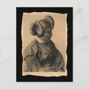 Vintage amerikanische Hopi Girl Postkarte