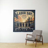 Vintage-amerikanische Labor Day-Arbeiter Ehrungsku