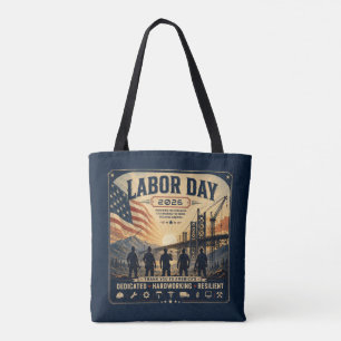Vintage-amerikanische Labor Day-Arbeiter-Tribut-Ku