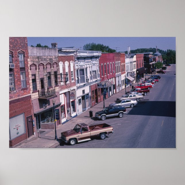 Vintage amerikanische Landschaft Poster (Vorne)