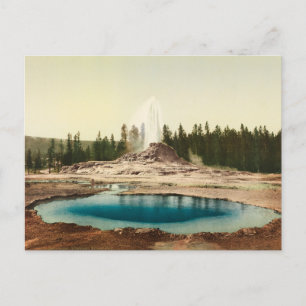 Vintage amerikanische Landschaft Postkarte