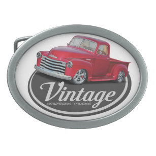 Vintage amerikanische LKW Ovale Gürtelschnalle