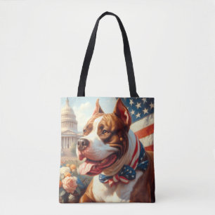 Vintage amerikanische Pit Bull Terrier Malerei