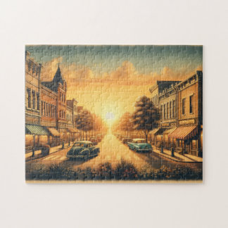 Vintage amerikanische Stadt Puzzle