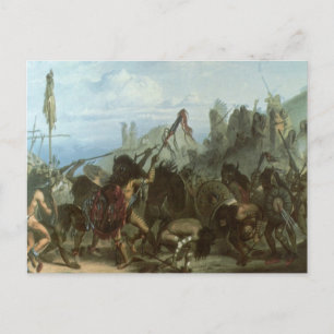 Vintage Amerikanische Ureinwohner, Bison Dance von Postkarte