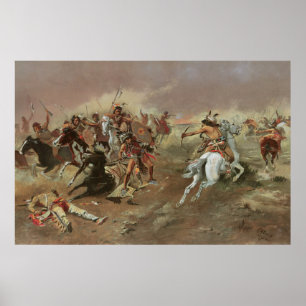 Vintage Amerikanische Ureinwohner für die Vorherrs Poster