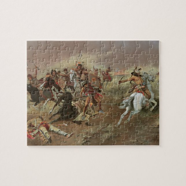 Vintage Amerikanische Ureinwohner für die Vorherrs Puzzle (Horizontal)