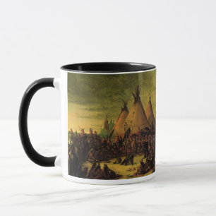 Vintage Amerikanische Ureinwohner, Sioux-Kriegsrat Tasse