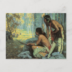 Vintage Amerikanische Ureinwohner, Taos Türkei Jäg Postkarte