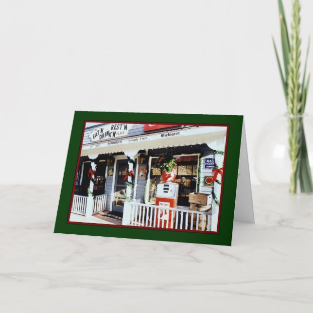 "Vintage Amerikanische Weihnachtskarte" - altmodis Feiertagskarte (Vorderseite)