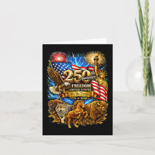 Vintage amerikanischer 250. Jahrestag 1776-2026 Karte