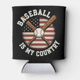 Vintage amerikanischer Baseball patriotischer Zeit Dosenkühler