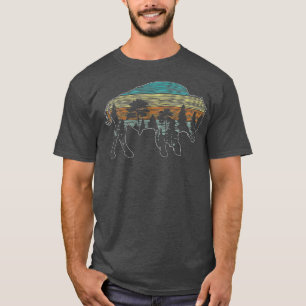 Vintage Amerikanischer Bison Büffel Liebhaber Wild T-Shirt
