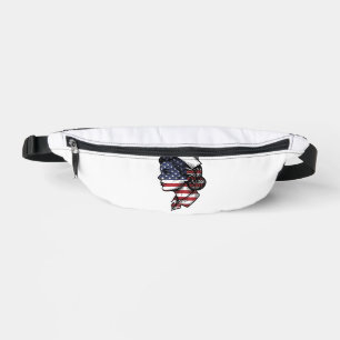 Vintage-amerikanischer-Flagge-Krankenschwester-Pro Bauchtasche