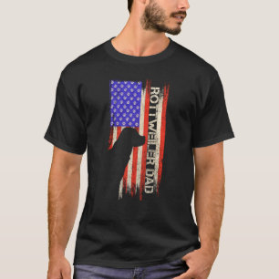 Vintage-amerikanischer-Flagge Stolz Rottweiler Vat T-Shirt