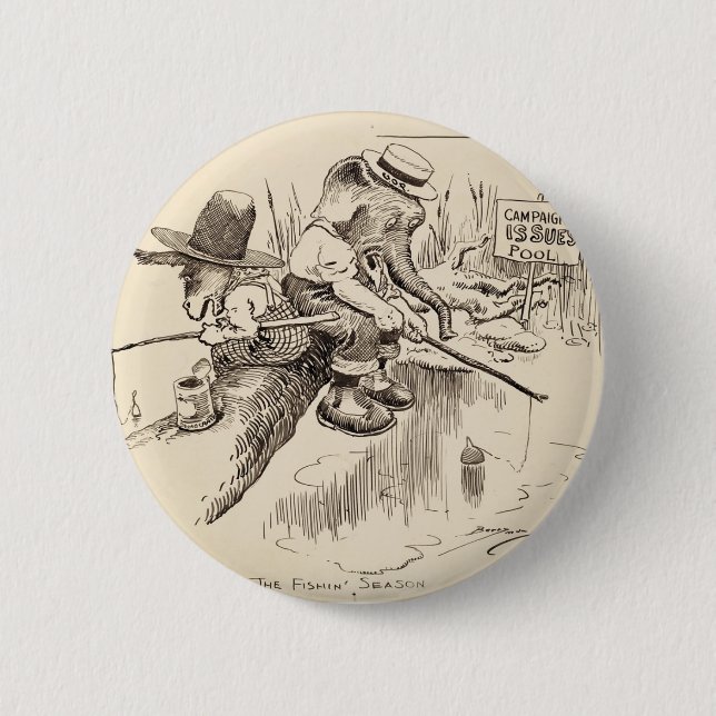 Vintage amerikanischer Knopf Button (Vorderseite)