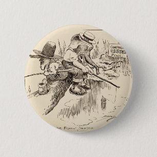Vintage amerikanischer Knopf Button