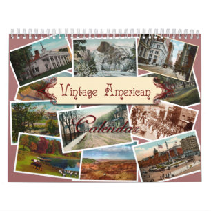 Vintage Amerikanischer Wandkalender