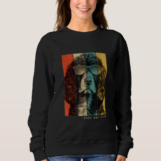 Vintage Amerikanischer Wasserspaniel Hund Mama Pap Sweatshirt