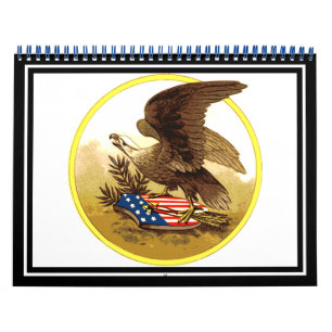 Vintage Amerikanischer Weißkopfseeadler Kalender