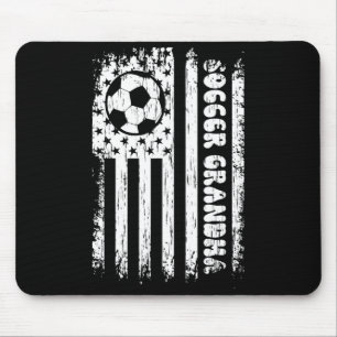 Vintage-amerikanisches-Flagge-Fußball-Oma-Football Mousepad