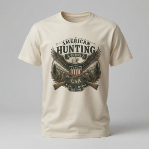 Vintage-amerikanisches Jagdhaus T-Shirt