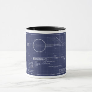 Vintage-Amerikanisches-Saiten-Banjo Tasse