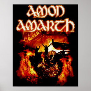 Vintage Amon Amarth Retro 70er Jahre Icons Poster