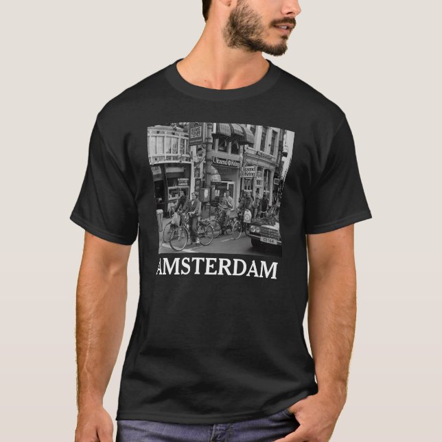 Vintage Amsterdam Holland Bikers T-Shirt (Vorderseite)