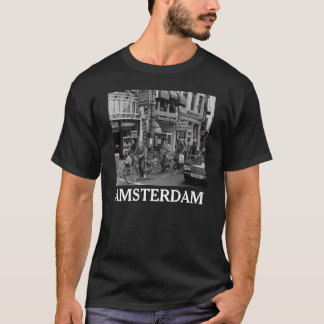 Vintage Amsterdam Holland Motorradfahrer T-Shirt