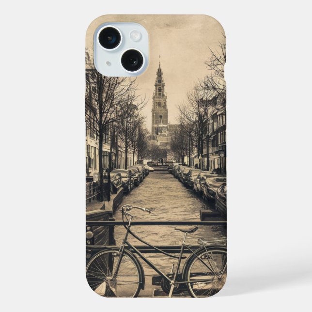 Vintage Amsterdam  iPhone Hülle (Rückseite)