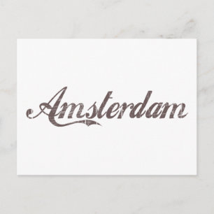 Vintage Amsterdam Postkarte