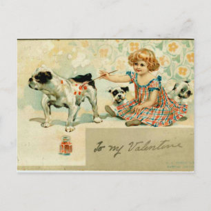 Vintage - An meinen Valentinstag Feiertagspostkarte