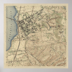 Vintage Anacostia DC Karte (1892) Poster