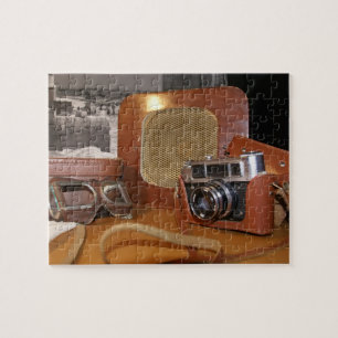 Vintage analoge Kamera Puzzle