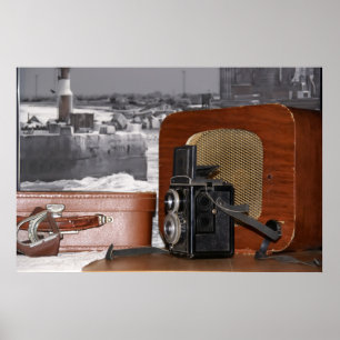 Vintage analoger Camcorder Poster
