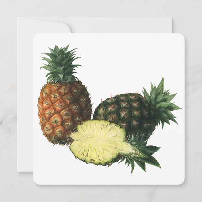 Vintage Ananas, Bio Obst (Vorderseite)