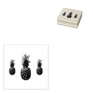 Vintage Ananas Gummistempel