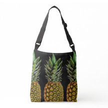 Vintage-Ananas-Kunstmuster-Umhängetasche