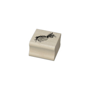 Vintage Ananas Tropischer Kautschuk Briefmarke Gummistempel