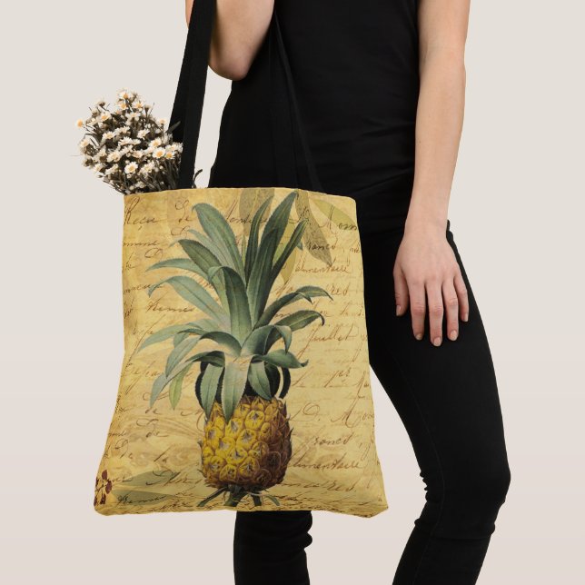 Vintage Ananas und Kalligraphie wunderschön (Von Nahem)