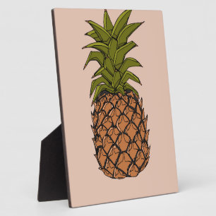 Vintage Ananasfrucht Fotoplatte