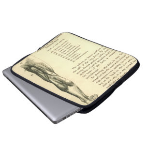 Vintage Anatomie Beinmuskeln Laptopschutzhülle