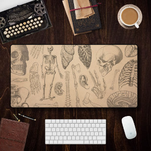 Vintage Anatomie Dark Academia Schreibtischunterlage
