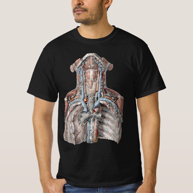 Vintage Anatomie des Menschen T-Shirt (Vorderseite)