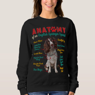 Vintage Anatomie eines englischen Spanierhundes Sweatshirt
